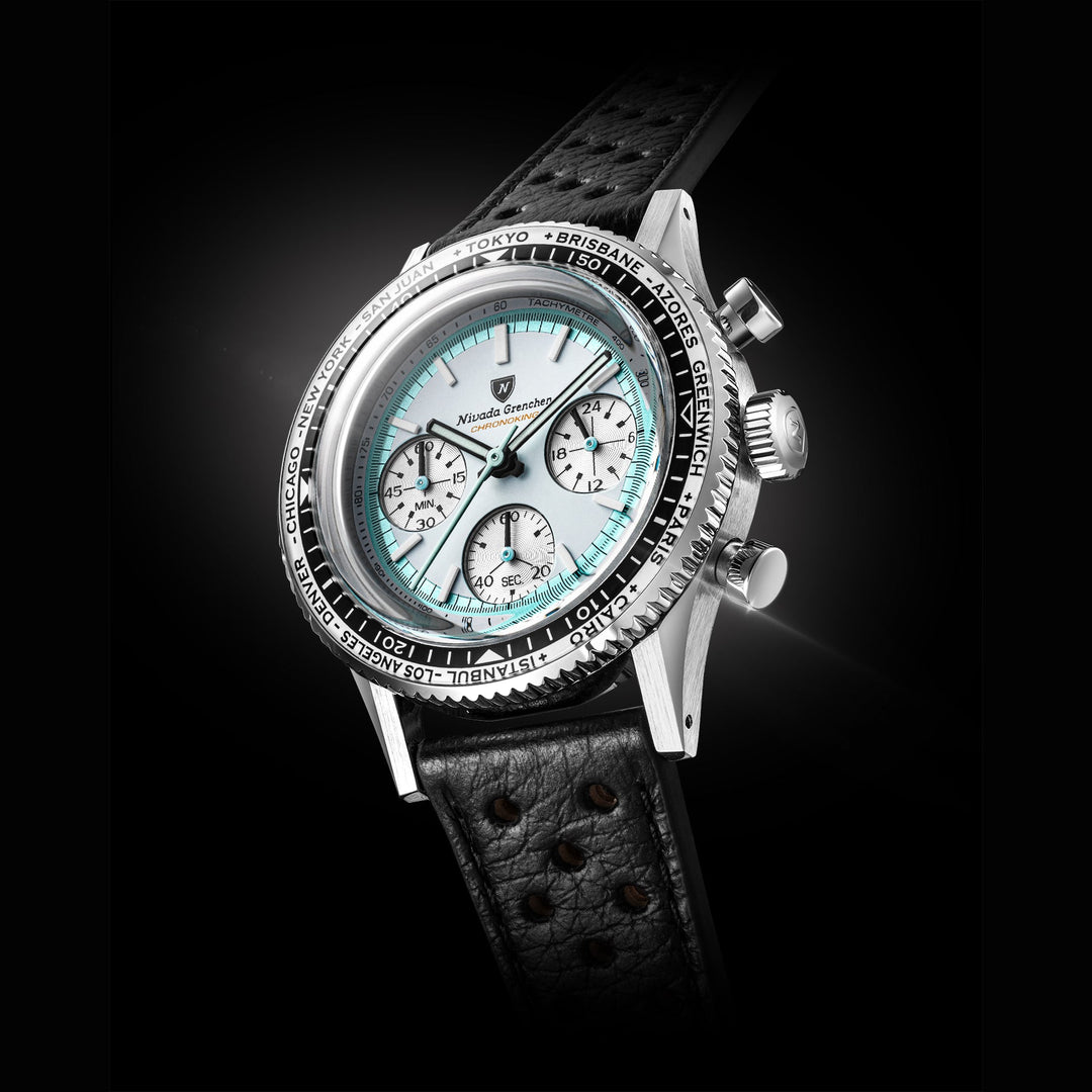 Nivada Grenchen Chronoking Racing Grey 38mm 87056Q - Lünettenvariante 4