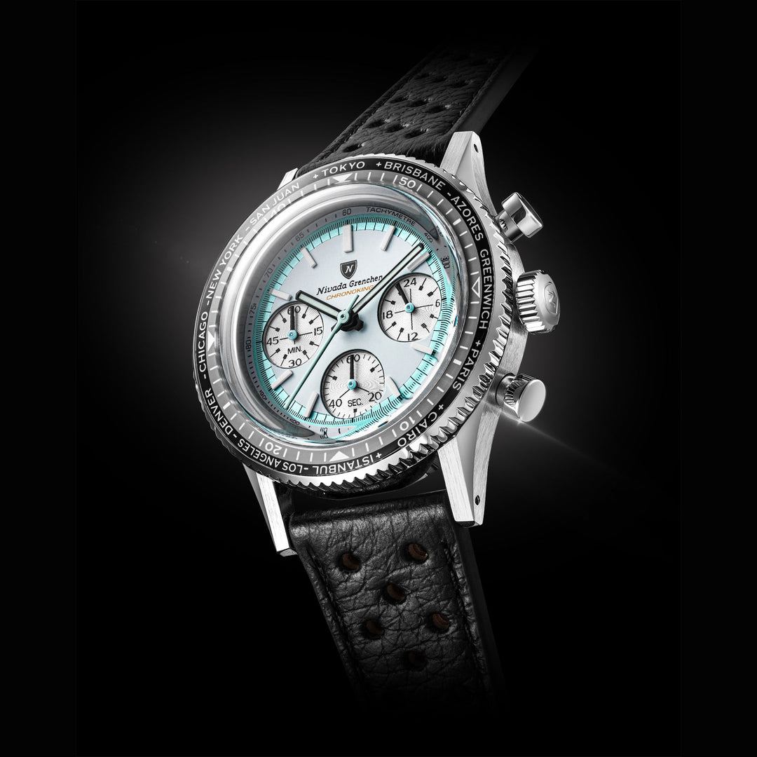 Nivada Grenchen Chronoking Racing Grey 38mm 87056Q - Lünettenvariante 5