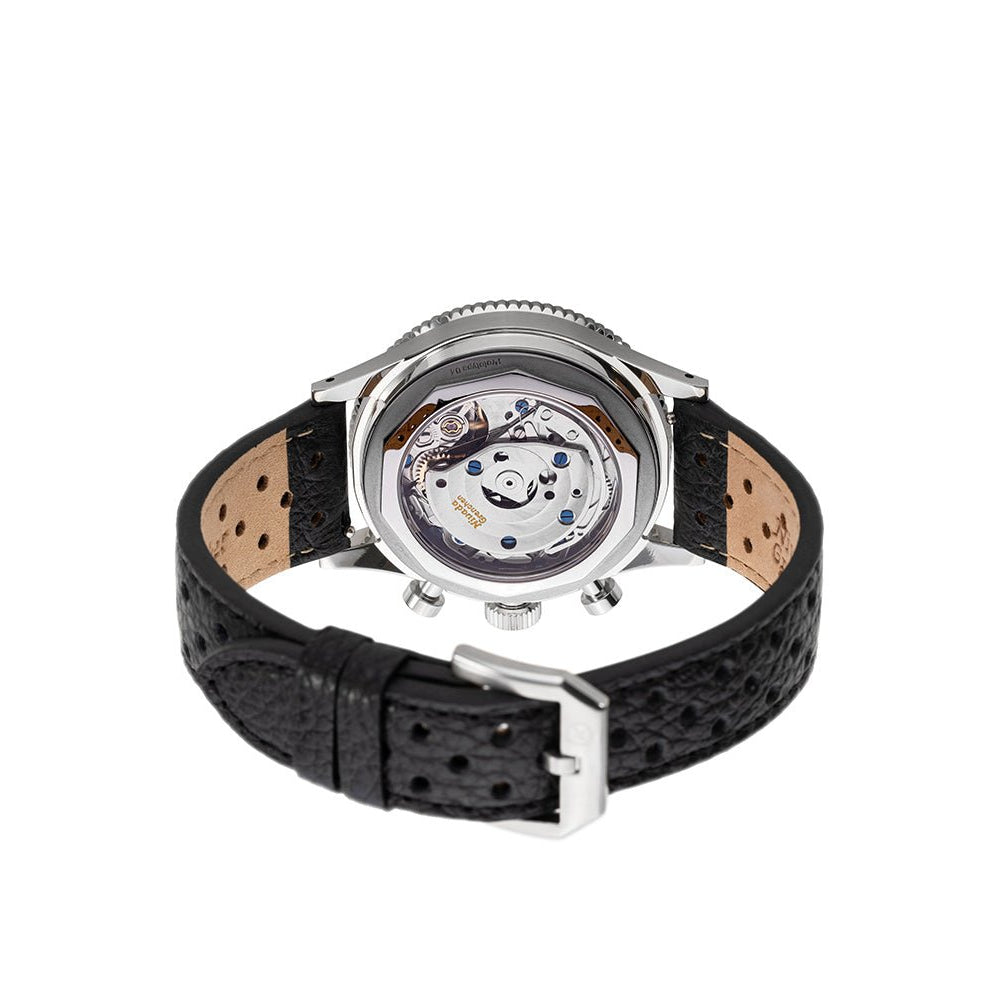 Nivada Grenchen Chronomaster Broad Arrow Tropical Dial Inter.Bezel Manual 38mm 85007M - Gehäuseboden