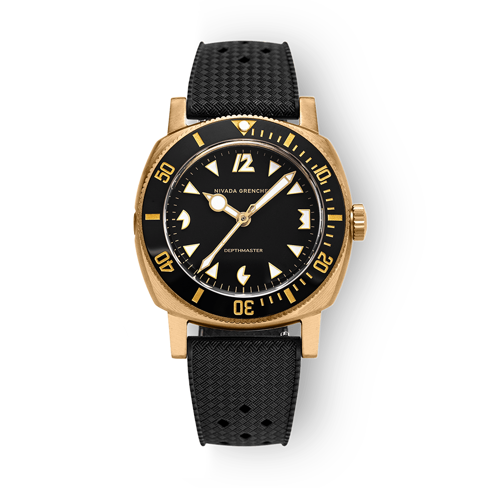 Nivada Grenchen Depthmaster Bronze 39mm 14123A01 - Kautschukarmband Tropic