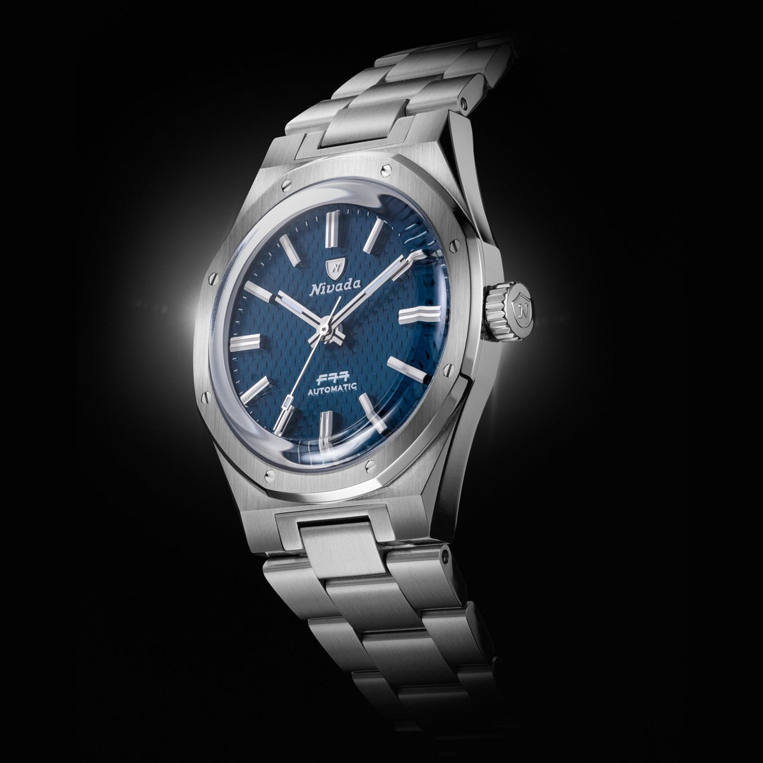 Nivada Grenchen F77 SST Blue MK2 41mm 69041A77B - Gehäuse im Profil