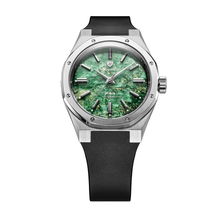 Nivada Grenchen F77 SST Green Aventurine MK2 38mm 68053A77-DR - Kautschukarmband Tropic