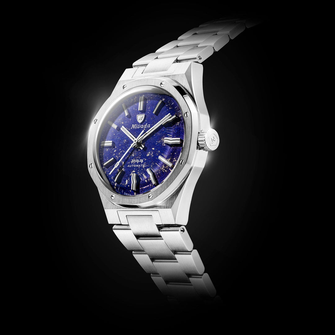 Nivada Grenchen F77 SST Lapis Lazuli MK1 37mm 68009A77 - Gehäuse im Profil