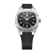 Nivada Grenchen F77 SST Onyx MK2 38mm 68035A77-DR - Kautschukarmband Schwarz