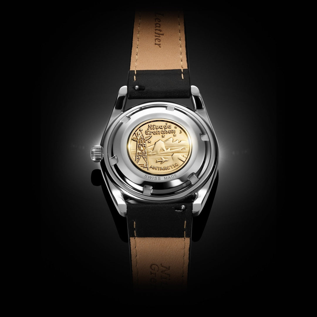 Nivada Grenchen Super Antarctic 3.6.9 Black 38mm 32039A - Gehäuseboden