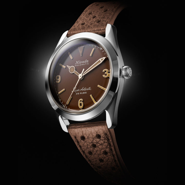 Nivada Grenchen Super Antarctic 3.6.9 Tropical 38mm 32031A - Gehäuse im Profil