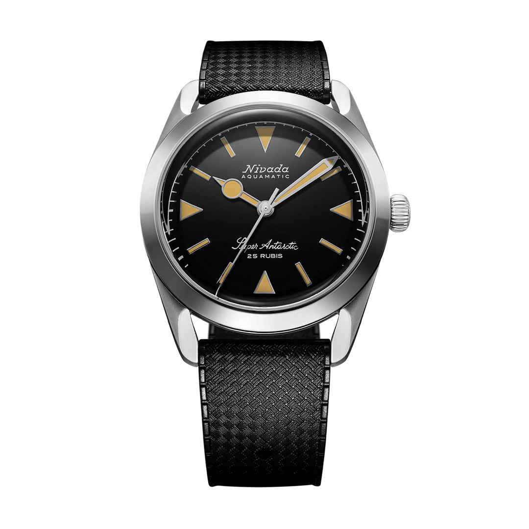 Nivada Grenchen Super Antarctic Yellow 38mm 32024A01 - Kautschukarmband Tropic