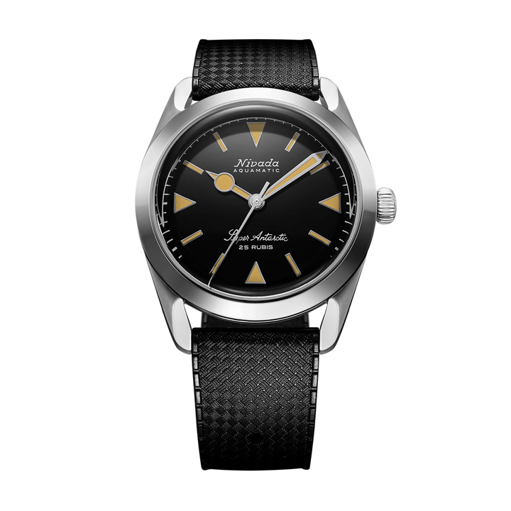 Nivada Grenchen Super Antarctic Yellow 38mm 32024A01 - Kautschukarmband Tropic