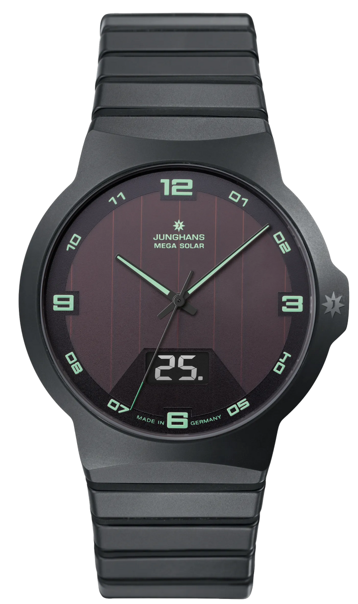 Junghans Force Mega Solar 40,4mm 18/1436.44 - Zifferblatt Schwarz, Armband Keramik