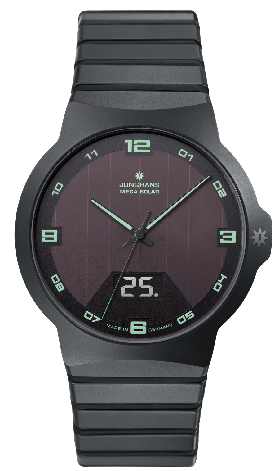 Junghans Force Mega Solar 40,4mm 18/1436.44 - Zifferblatt Schwarz, Armband Keramik