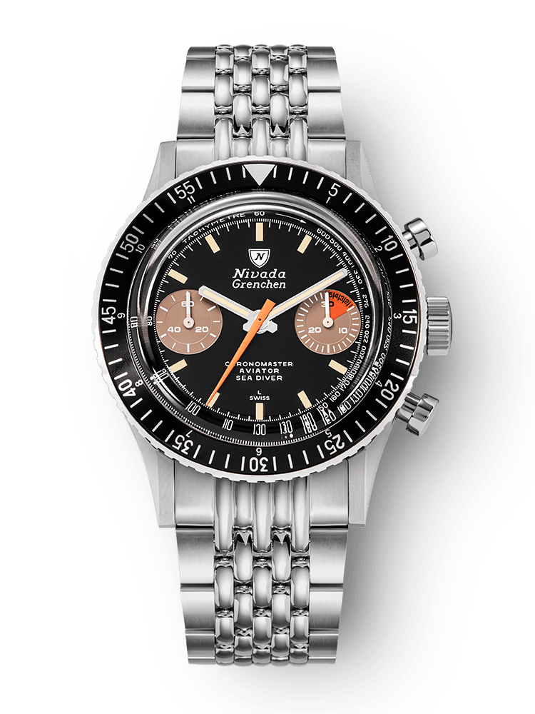Nivada Grenchen Chronomaster Orange Boy Inter.Bezel Manual 86012M – Ansicht 8