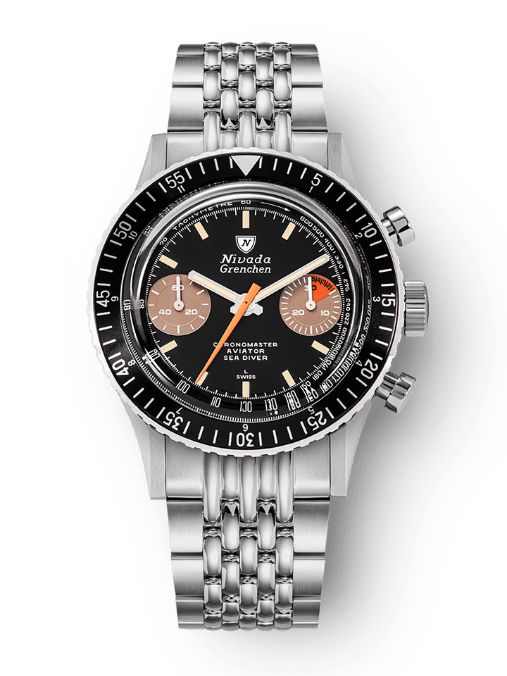 Nivada Grenchen Chronomaster Orange Boy Inter.Bezel Manual 86012M – Ansicht 8