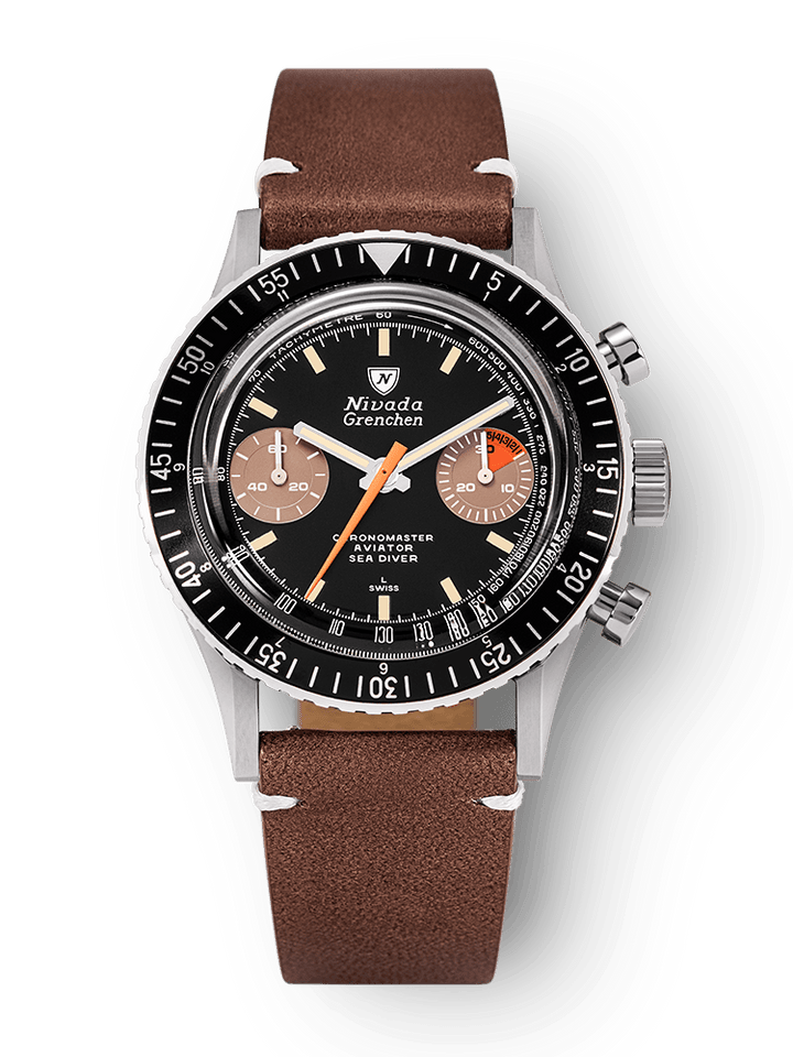 Nivada Grenchen Chronomaster Orange Boy Inter.Bezel Manual 86012M – Ansicht 6