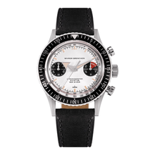 Nivada Grenchen Chronomaster Panda Inter.Bezel Manual 86010M – Herrenuhr 38 mm, Zifferblatt Weiß