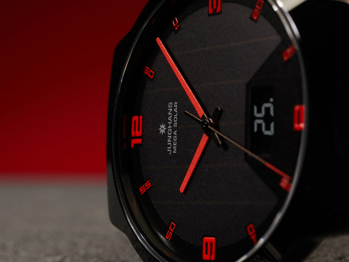 Junghans Force Mega Solar 40,4mm 18/1402.00 - Zifferblatt im Detail