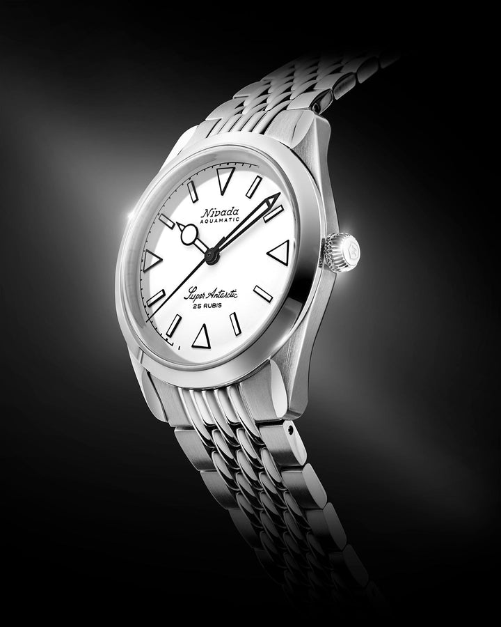 Nivada Grenchen Super Antarctic White Luminous 32065A – Ansicht 2