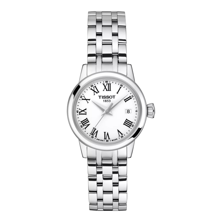 Tissot Classic Dream 28mm T129.210.11.013.00 – Damenuhr Edelstahl mit weißem Zifferblatt