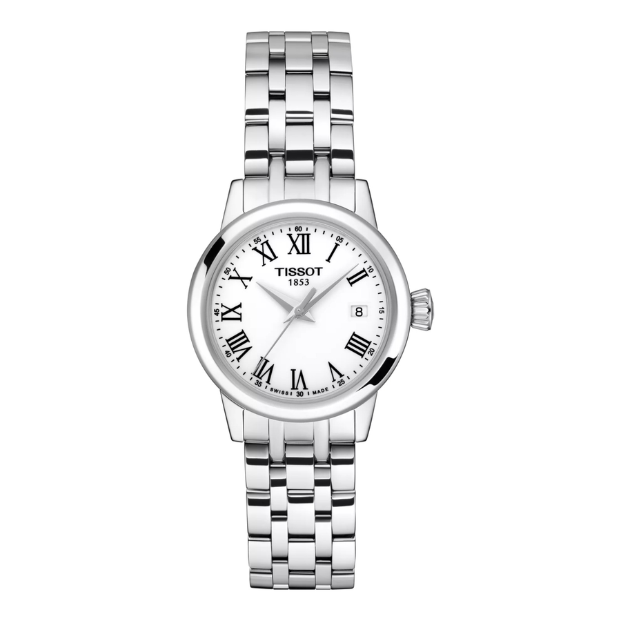 Tissot Classic Dream 28mm T129.210.11.013.00 – Damenuhr Edelstahl mit weißem Zifferblatt