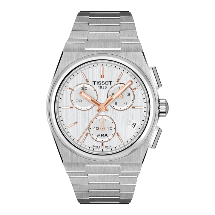 Tissot PRX Chronograph Quarz 41mm T137.417.11.031.00 – Herrenuhr Edelstahl mit silberfarbenem Zifferblatt
