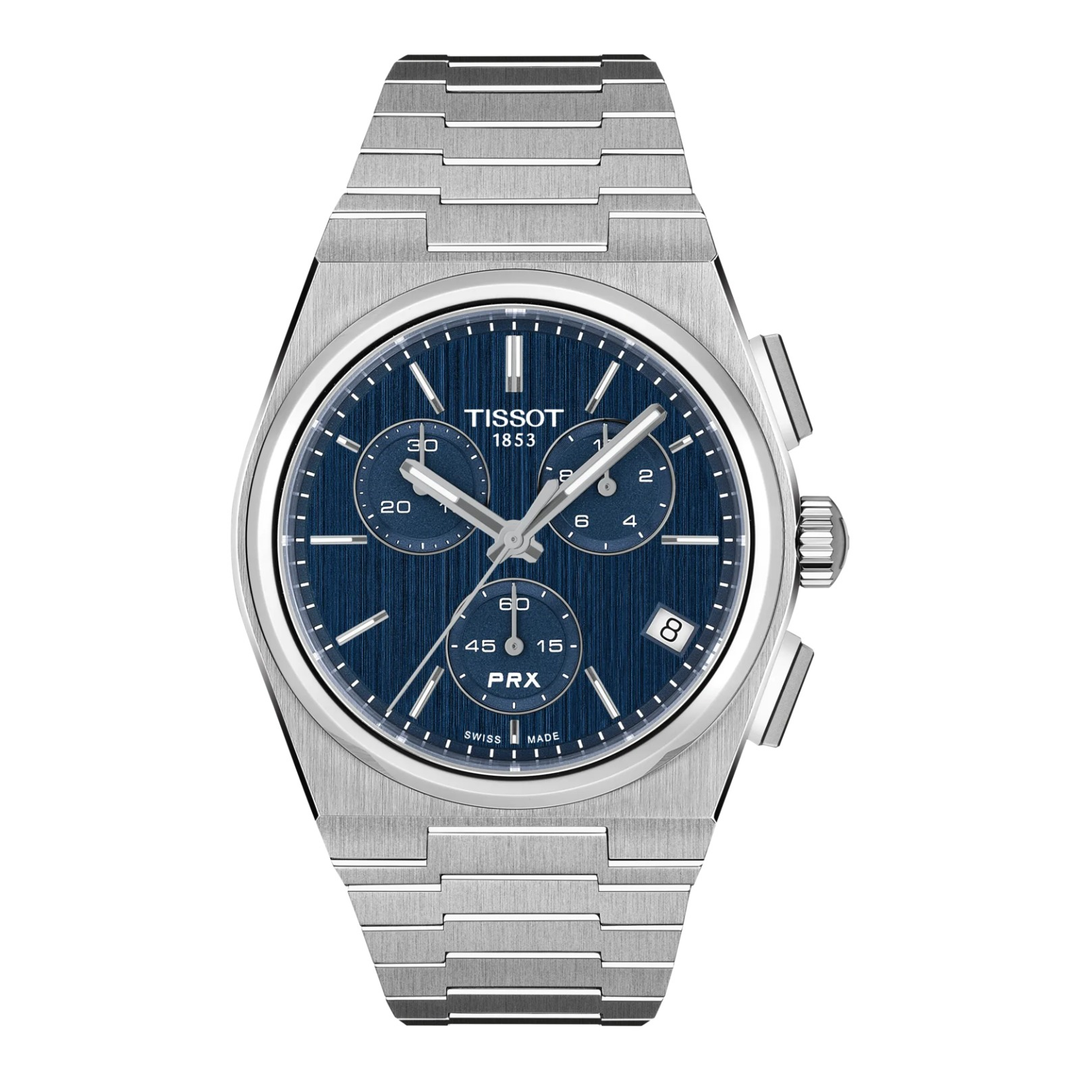 Tissot PRX Chronograph Quarz 41mm T137.417.11.041.00 – Herrenuhr Edelstahl mit blauem Zifferblatt