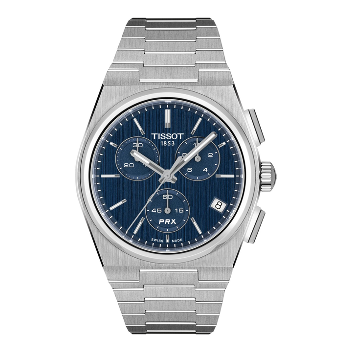 Tissot PRX Chronograph Quarz 41mm T137.417.11.041.00 – Herrenuhr Edelstahl mit blauem Zifferblatt