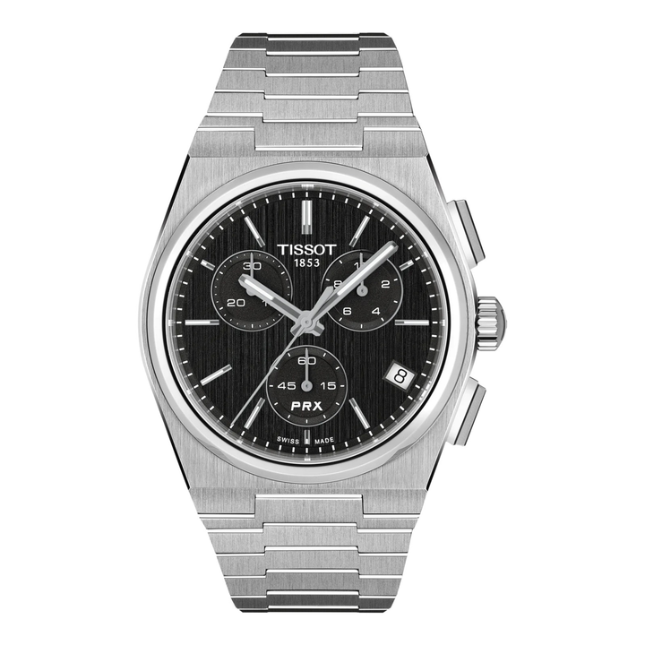 Tissot PRX Chronograph Quarz 41mm T137.417.11.051.00 – Herrenuhr Edelstahl mit schwarzem Zifferblatt