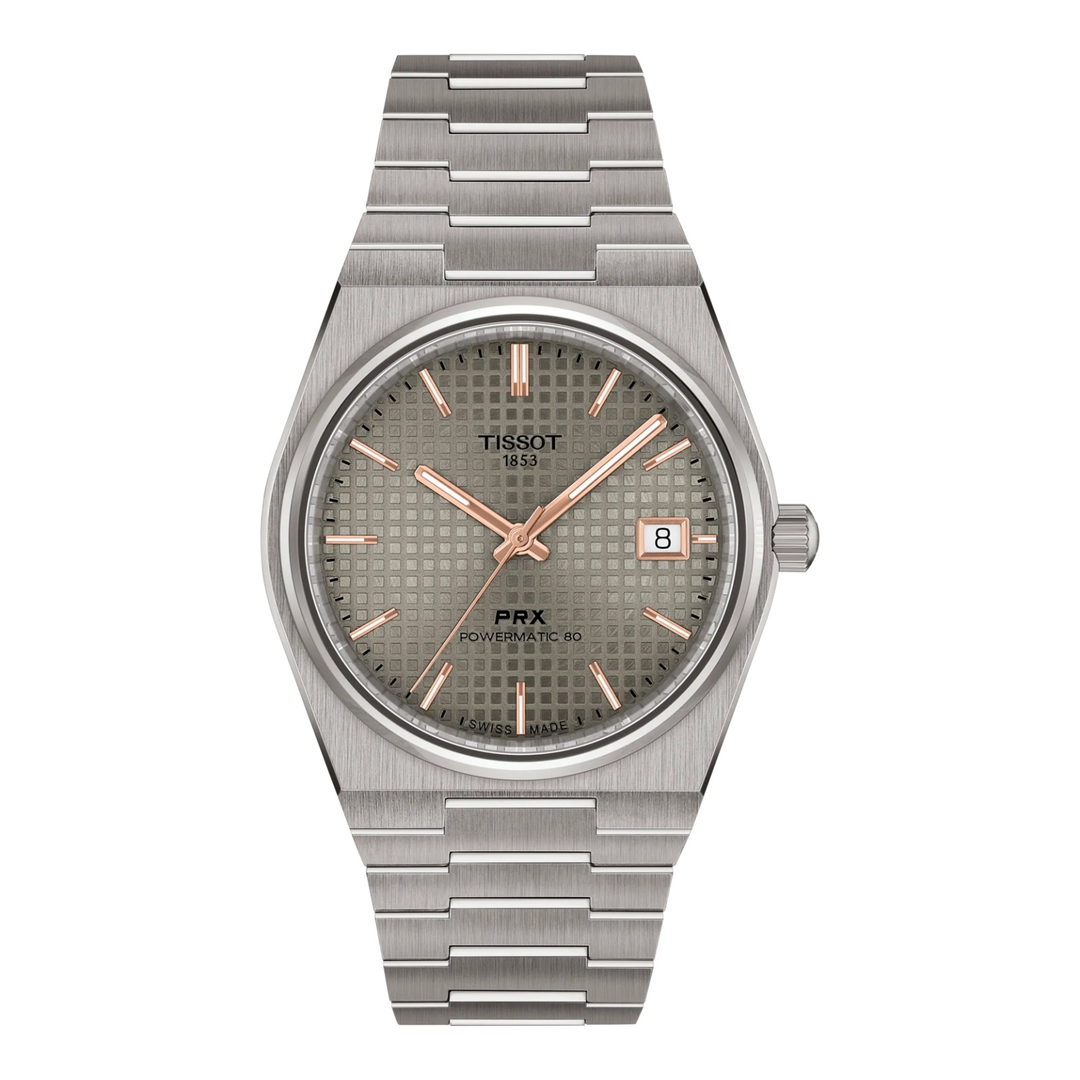 Tissot PRX Titan 38mm T137.807.44.061.00 – Uhr Titan mit anthrazitfarbenem Zifferblatt