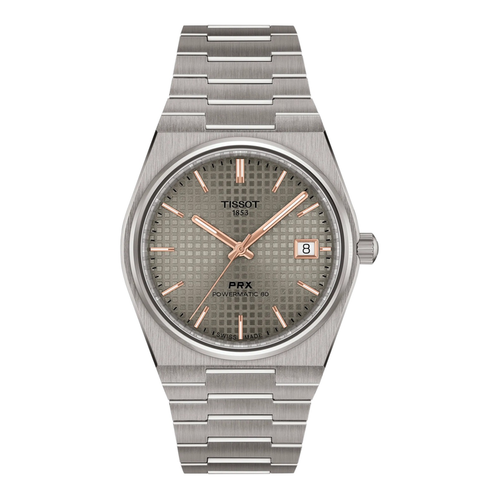 Tissot PRX Titan 38mm T137.807.44.061.00 – Uhr Titan mit anthrazitfarbenem Zifferblatt