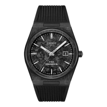 Tissot PRX Powermatic 80 Carbon 40,5mm T137.907.97.201.00 – Herrenuhr Carbon mit schwarzem Carbon-Zifferblatt und Kautschukarmband