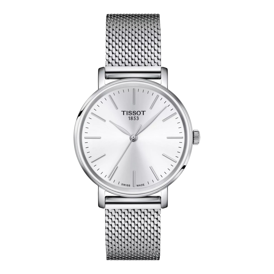 Tissot Everytime 34mm T143.210.11.011.00 – Damenuhr Edelstahl mit weißem Zifferblatt
