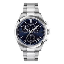 Tissot PR 100 Chronograph 40mm T150.417.11.041.00 – Herrenuhr Edelstahl mit blauem Zifferblatt