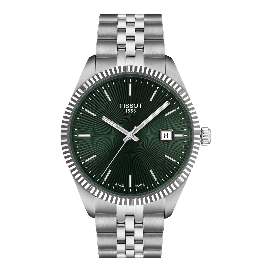 Tissot Ballade 40mm T156.410.11.091.00 – Herrenuhr Edelstahl mit grünem Zifferblatt