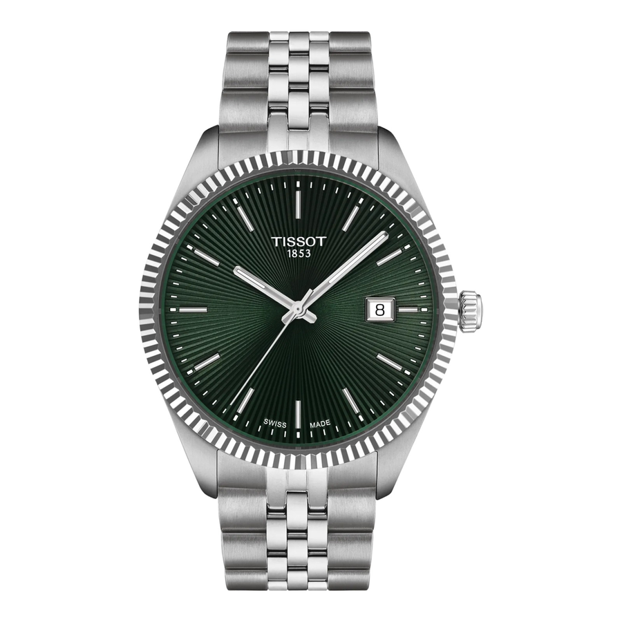 Tissot Ballade 40mm T156.410.11.091.00 – Herrenuhr Edelstahl mit grünem Zifferblatt