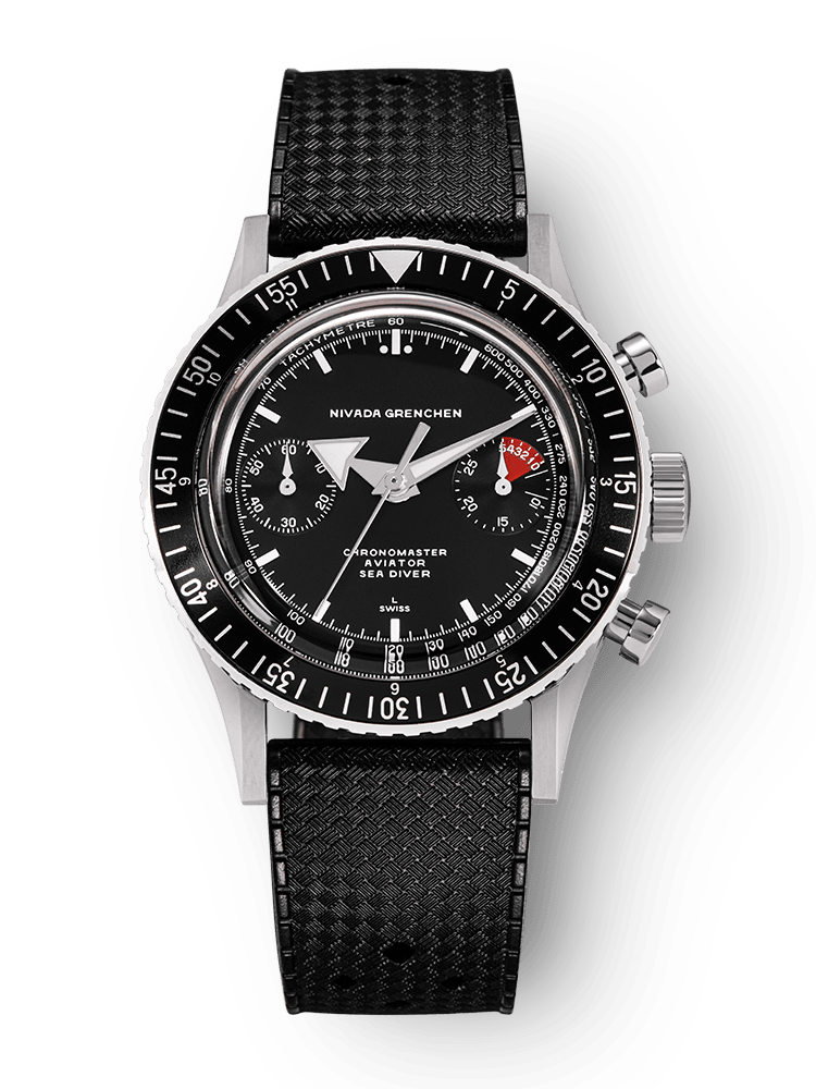Nivada Grenchen Chronomaster White Broad Arrow Inter.Bezel Manual 86007WM – Ansicht 9
