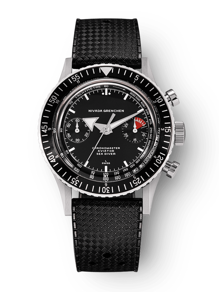 Nivada Grenchen Chronomaster White Broad Arrow Inter.Bezel Manual 86007WM – Ansicht 9