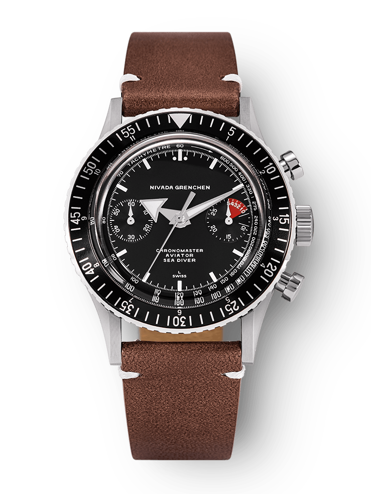 Nivada Grenchen Chronomaster White Broad Arrow Inter.Bezel Manual 86007WM – Ansicht 6
