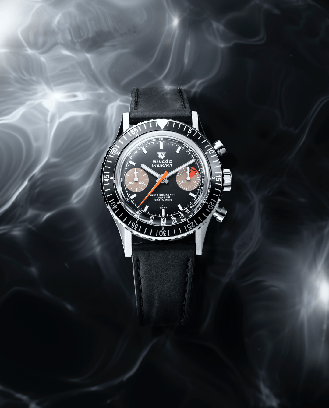 Nivada Grenchen Chronomaster White Orange Boy Inter.Bezel Manual 86012WM – Ansicht 4