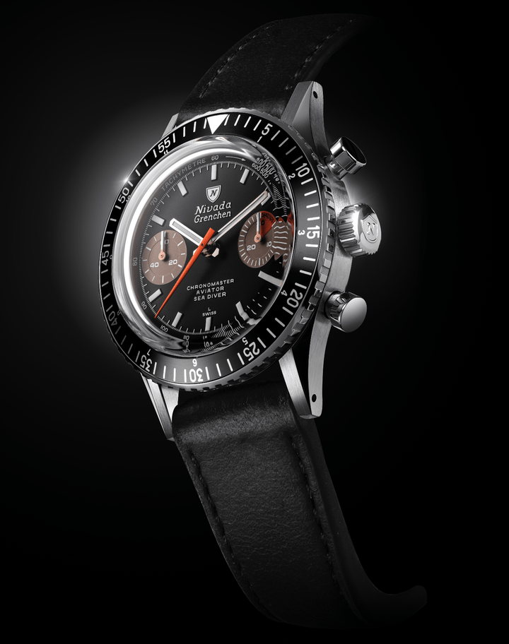 Nivada Grenchen Chronomaster White Orange Boy Inter.Bezel Manual 86012WM – Ansicht 3