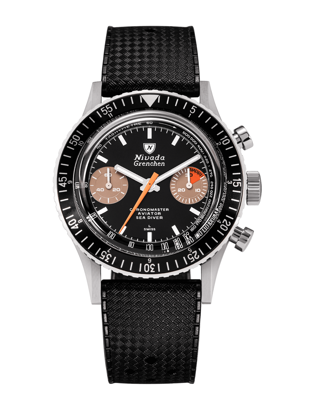 Nivada Grenchen Chronomaster White Orange Boy Inter.Bezel Manual 86012WM – Ansicht 9