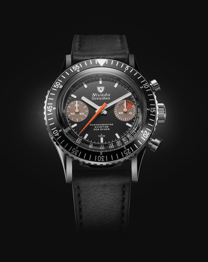 Nivada Grenchen Chronomaster White Orange Boy Inter.Bezel Manual 86012WM – Ansicht 5