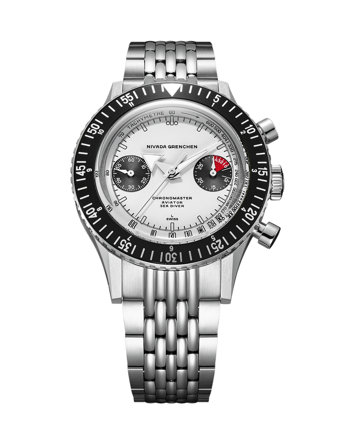 Nivada Grenchen Chronomaster White Panda Inter.Bezel Manual 86010WM – Ansicht 2