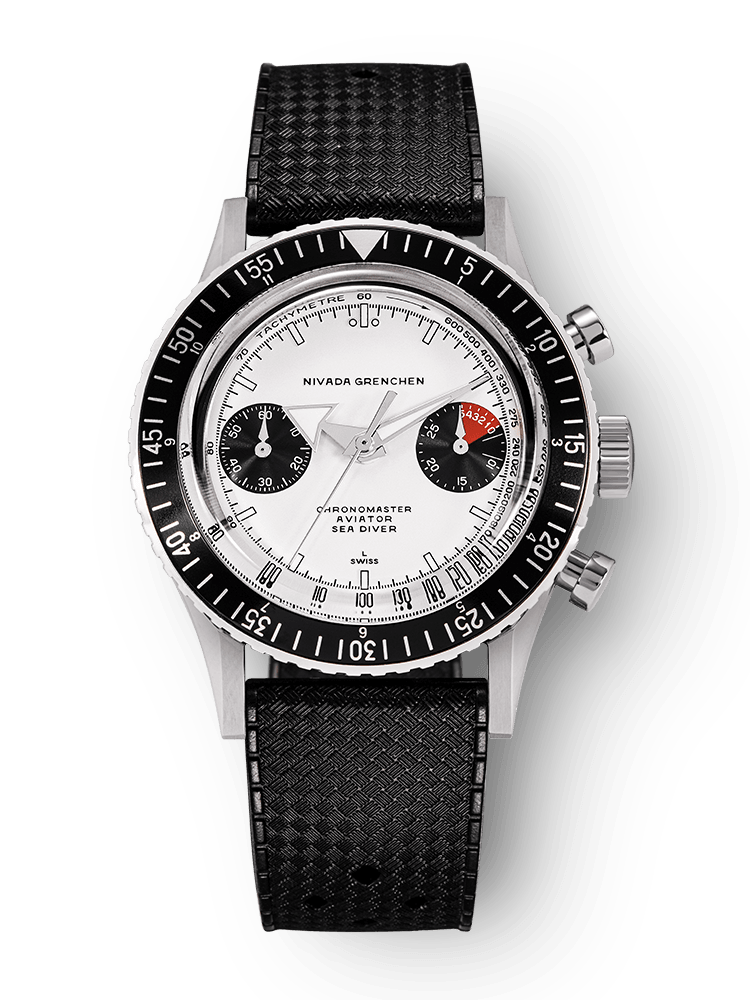 Nivada Grenchen Chronomaster White Panda Inter.Bezel Manual 86010WM – Ansicht 8
