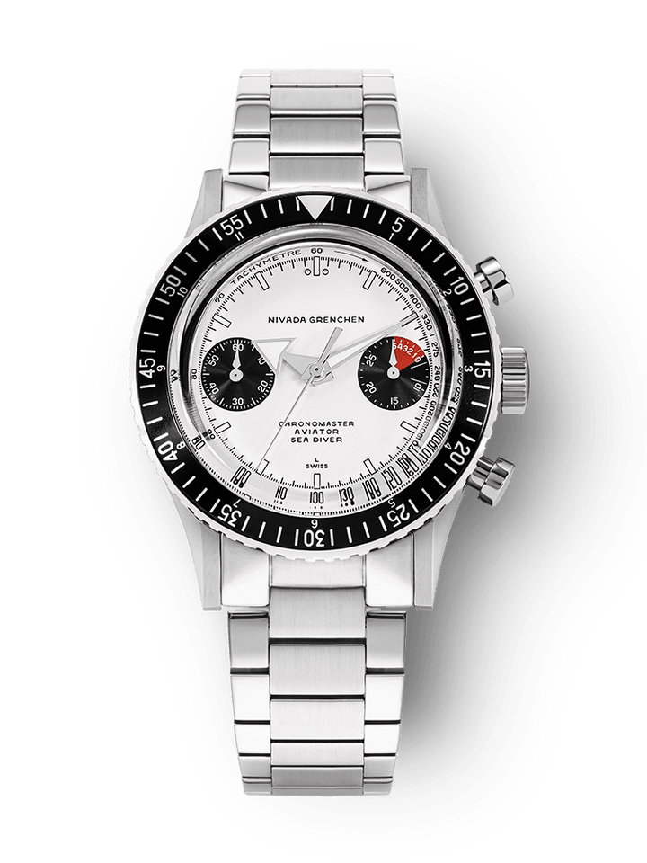 Nivada Grenchen Chronomaster White Panda Inter.Bezel Manual 86010WM – Ansicht 6