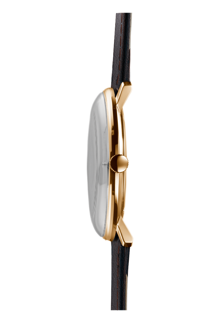Junghans Max Bill Quarz 38mm 41/7872.02 - Gehäuse im Profil