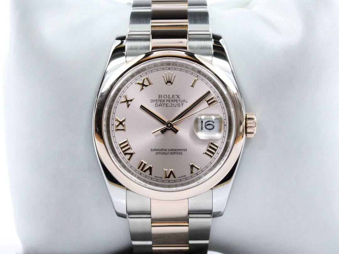 116201_RLX_Datejust_Bicolor_18k_Rosegold_Roman_Dial_Oysterband_D-Serie_FSet_LC100_4-scaled
