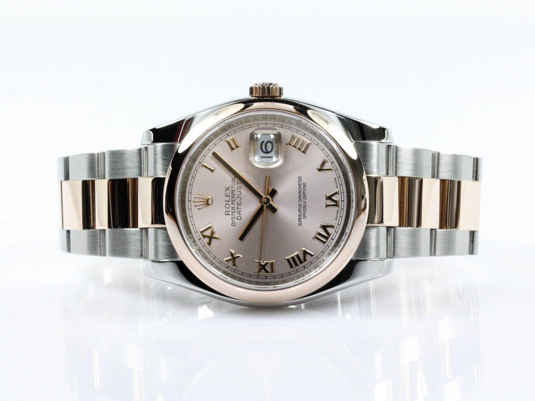 116201_RLX_Datejust_Bicolor_18k_Rosegold_Roman_Dial_Oysterband_D-Serie_FSet_LC100_8-scaled