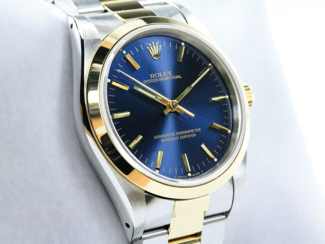 14203_RLX_Oyster_Perpetual_Bicolor_Blue_Dial_FSet_X-Serie_LC178_3-scaled