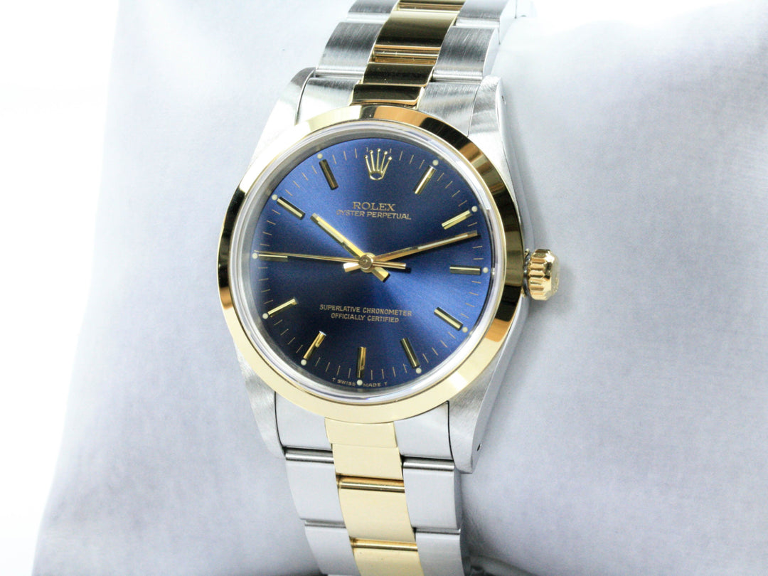 14203_RLX_Oyster_Perpetual_Bicolor_Blue_Dial_FSet_X-Serie_LC178_5-scaled
