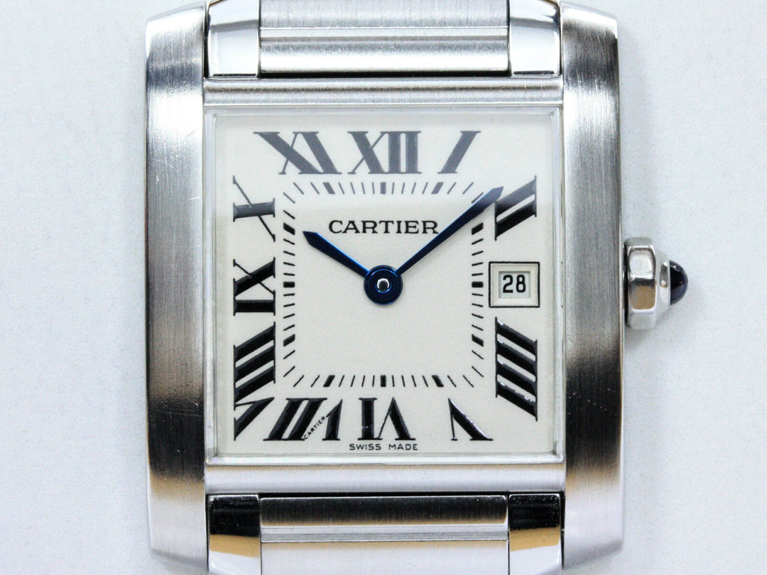 2465_Cartier_Tank_Quartz_Stahlband_25mm_White_Dial_1