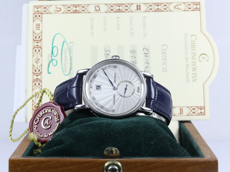 CH1423_Chronoswiss_Delphis_Stahl_Clous_de_Paris_Leder_1999_FSet_0